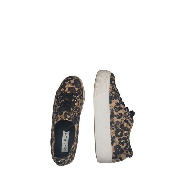 Steve Madden Emmi Sz 7.5‎ M Sneakers Women Cheetah Print Casual Boho - Picture 5 of 6